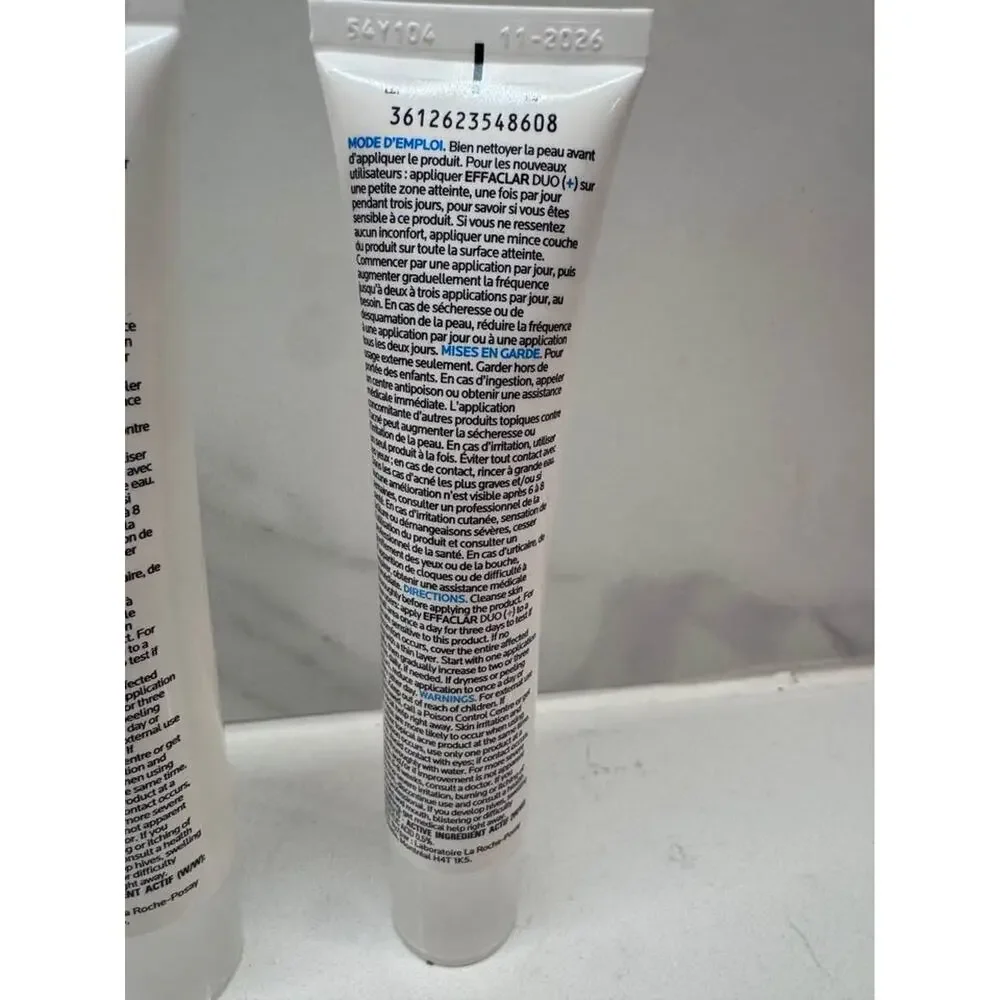 Lot of 5 of La Roche-Posay Effaclar Duo Global Action Acne Spot Treatment 40 ml